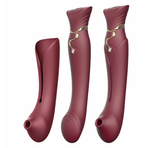 Wibrator - Zalo Queen Set Wine Red